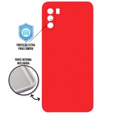 Capa para Motorola Moto G41 - Case Silicone Cover Protector Vermelha